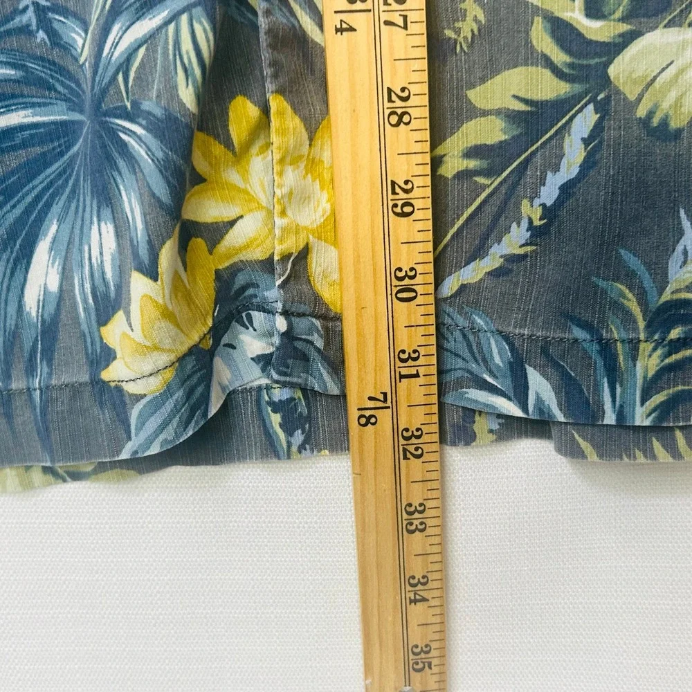 Tommy Bahama Silk Camp Shirt Mens 3XL Big Tall Tropical Floral Palm Island Aloha